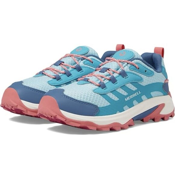 Merrell Moab Speed 2 Hiking Shoes Size 5 Big Kid/ Womens Waterproof Turquoise - Picture 1 of 9